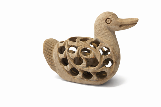 Khumali Crafts Premium Marble Duck Showpiece