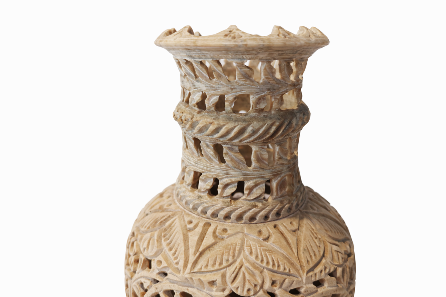 Khumali Crafts Classic Green Stone Indoor Pot
