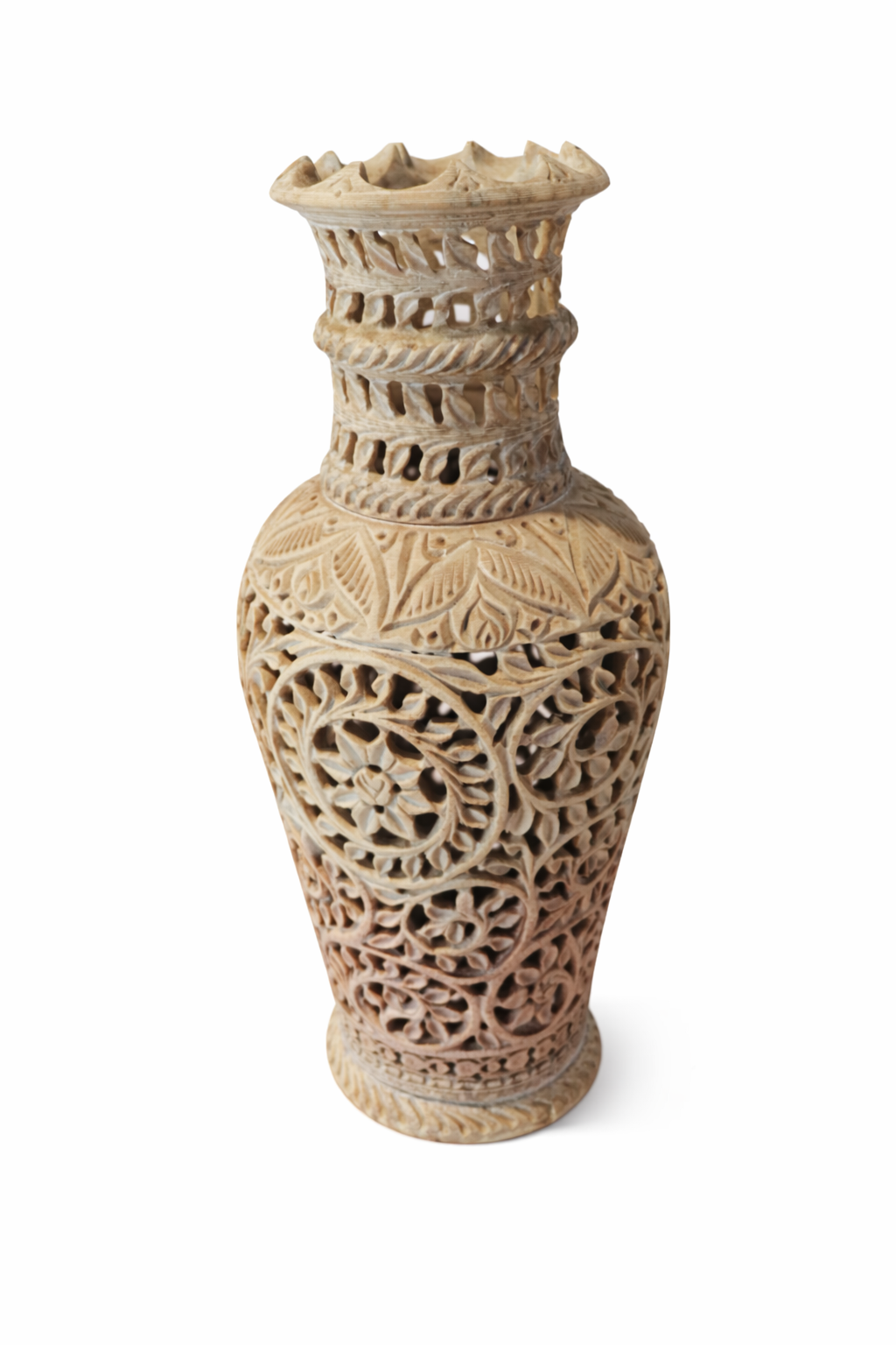 Khumali Crafts Classic Green Stone Indoor Pot