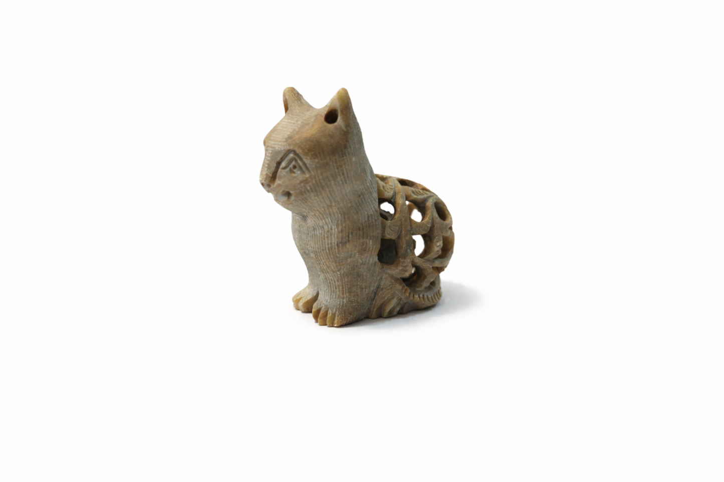 Khumali Crafts Classic Undercut Marble Cat Figurine