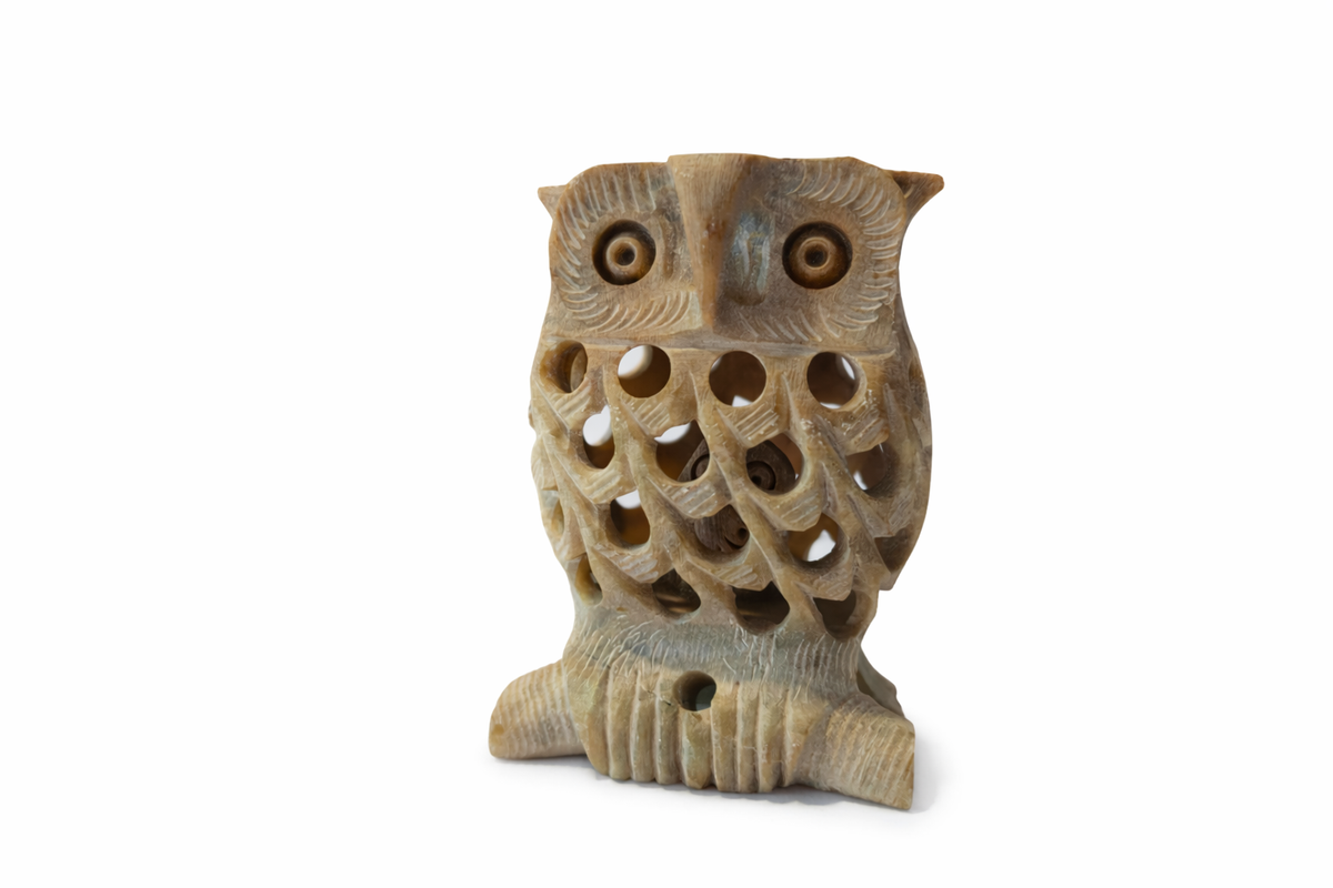 Premium Marble Owl Showpiece