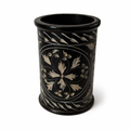 Black Stone Handcrafted Flower Pot