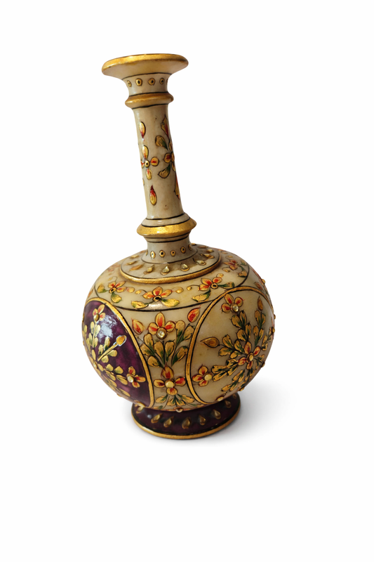 Khumali Crafts Royal Marble Golden Surahi
