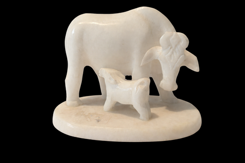 Divine Cow & Calf Showpiece