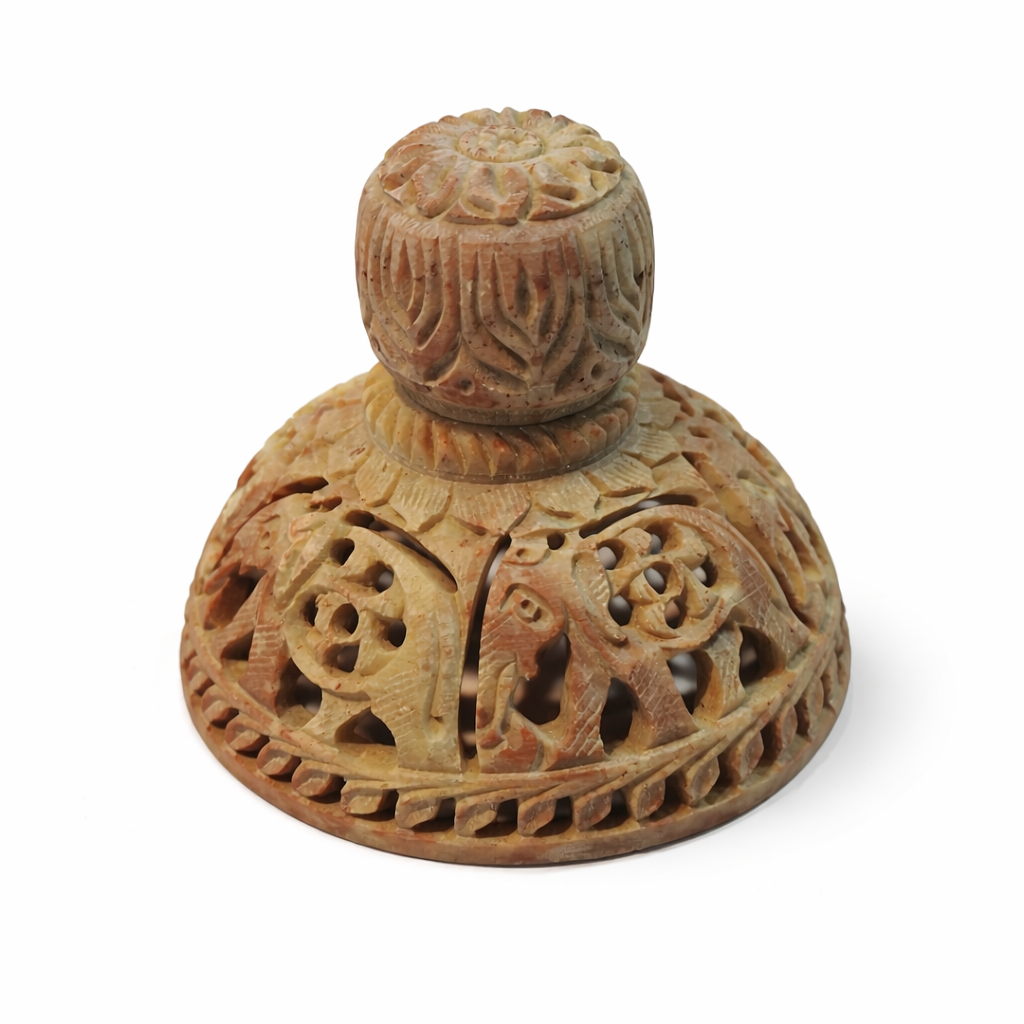 Khumali Crafts Heritage Stone Handi Showpiece