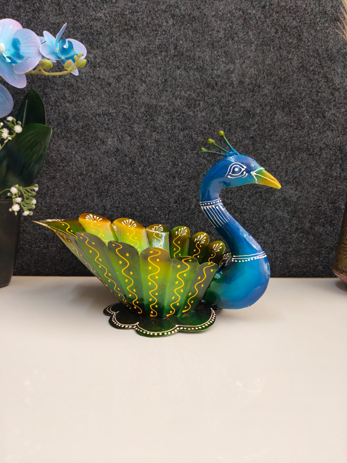 Iron peacock Bowl