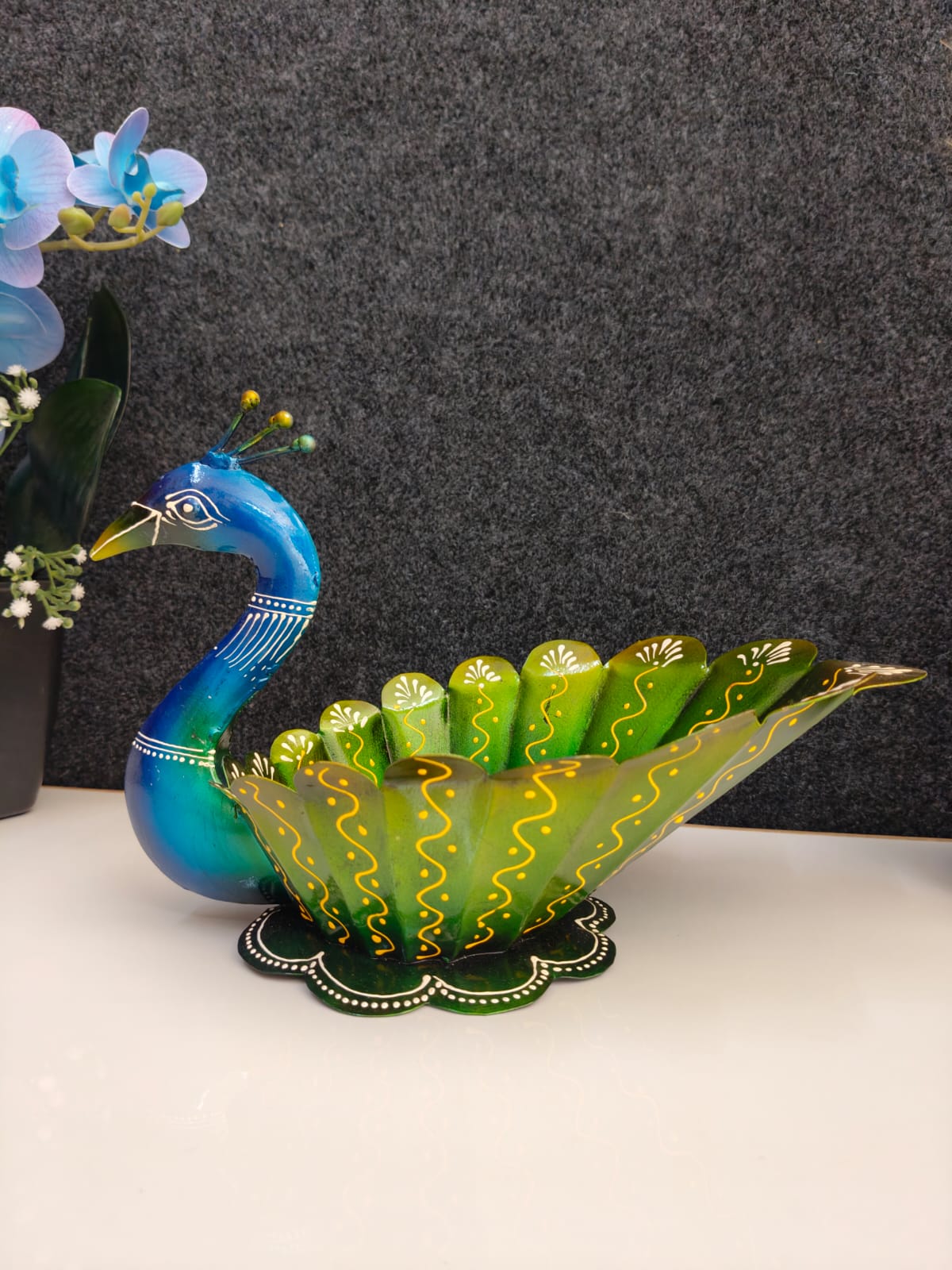 Iron peacock Bowl