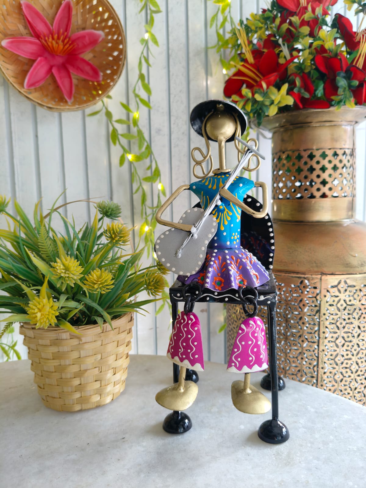 Iron Mini Doll on chair set of three