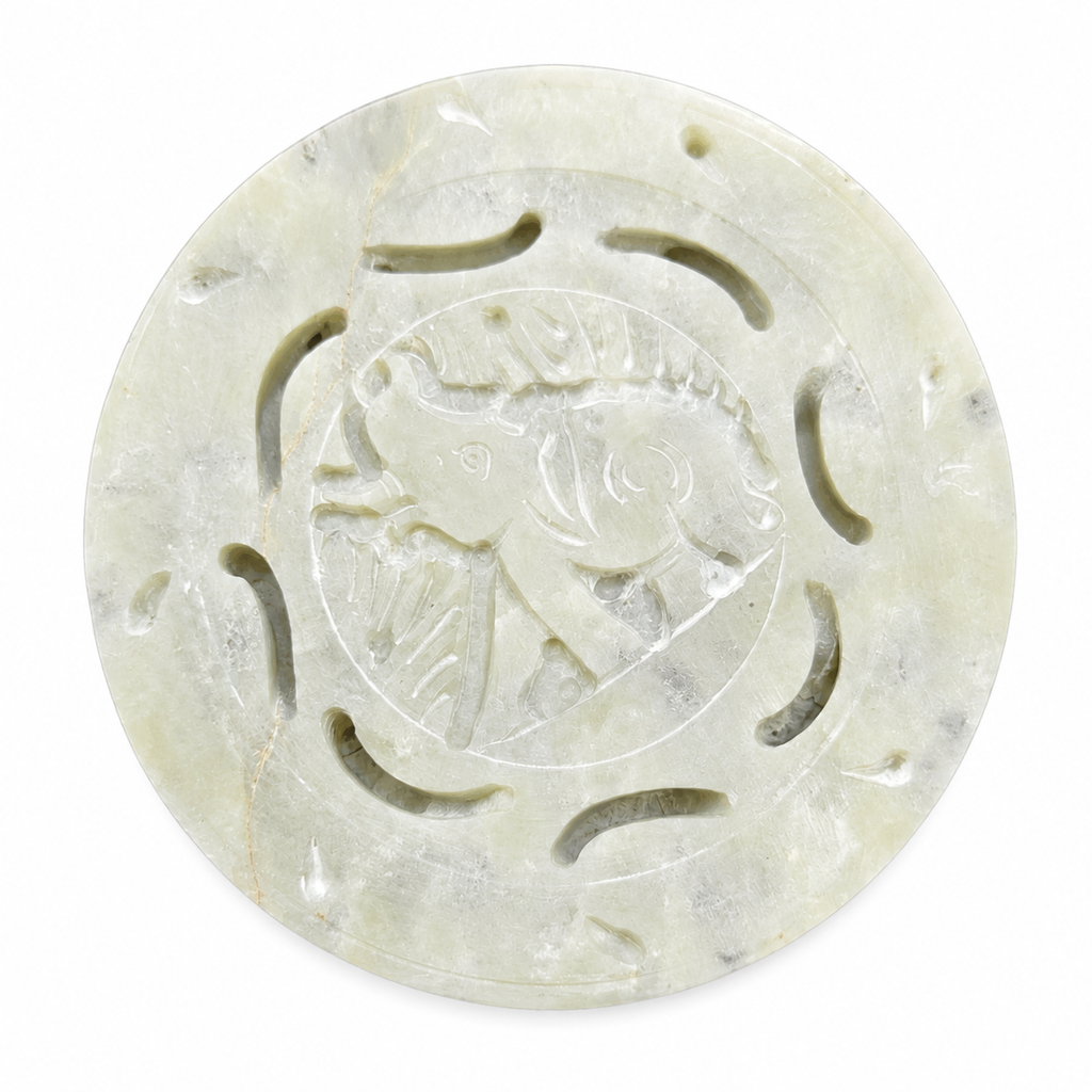 Classic White Stone Coaster