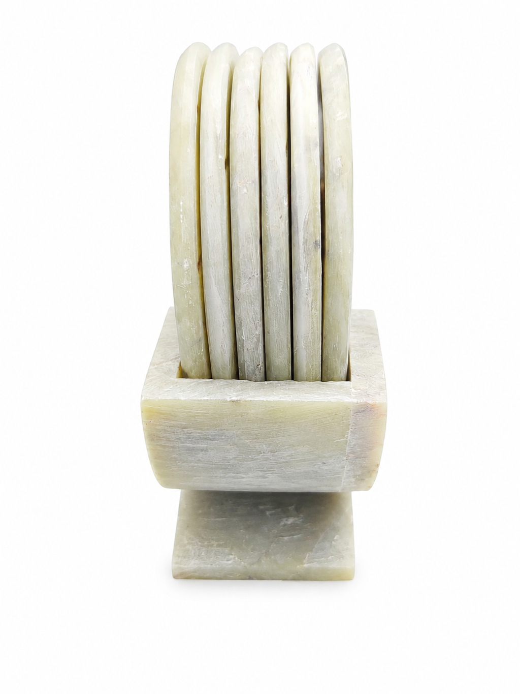 Classic White Stone Coaster