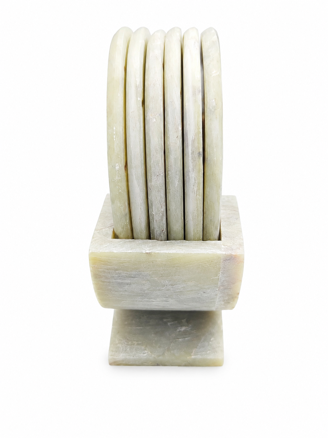 Classic White Stone Coaster