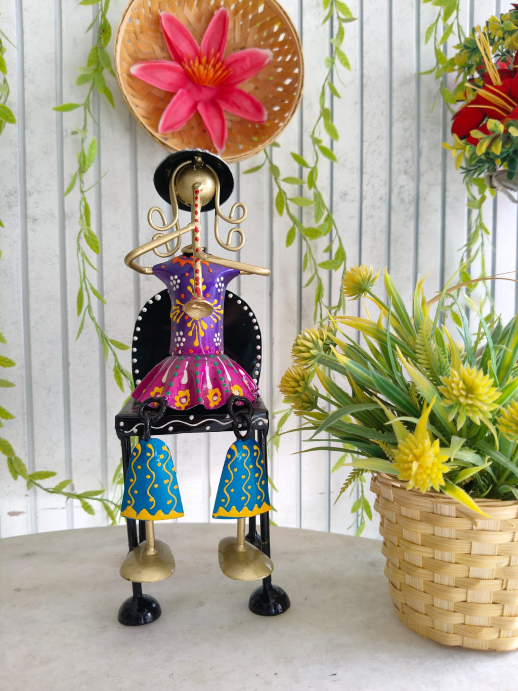 Iron Mini Doll on chair set of three