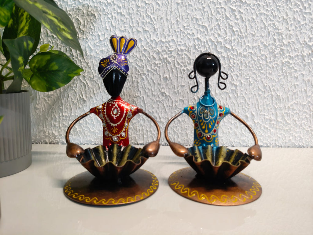 Iron Katori couple Tlight set of Two