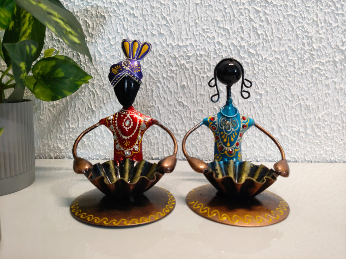 Iron Katori couple Tlight set of Two